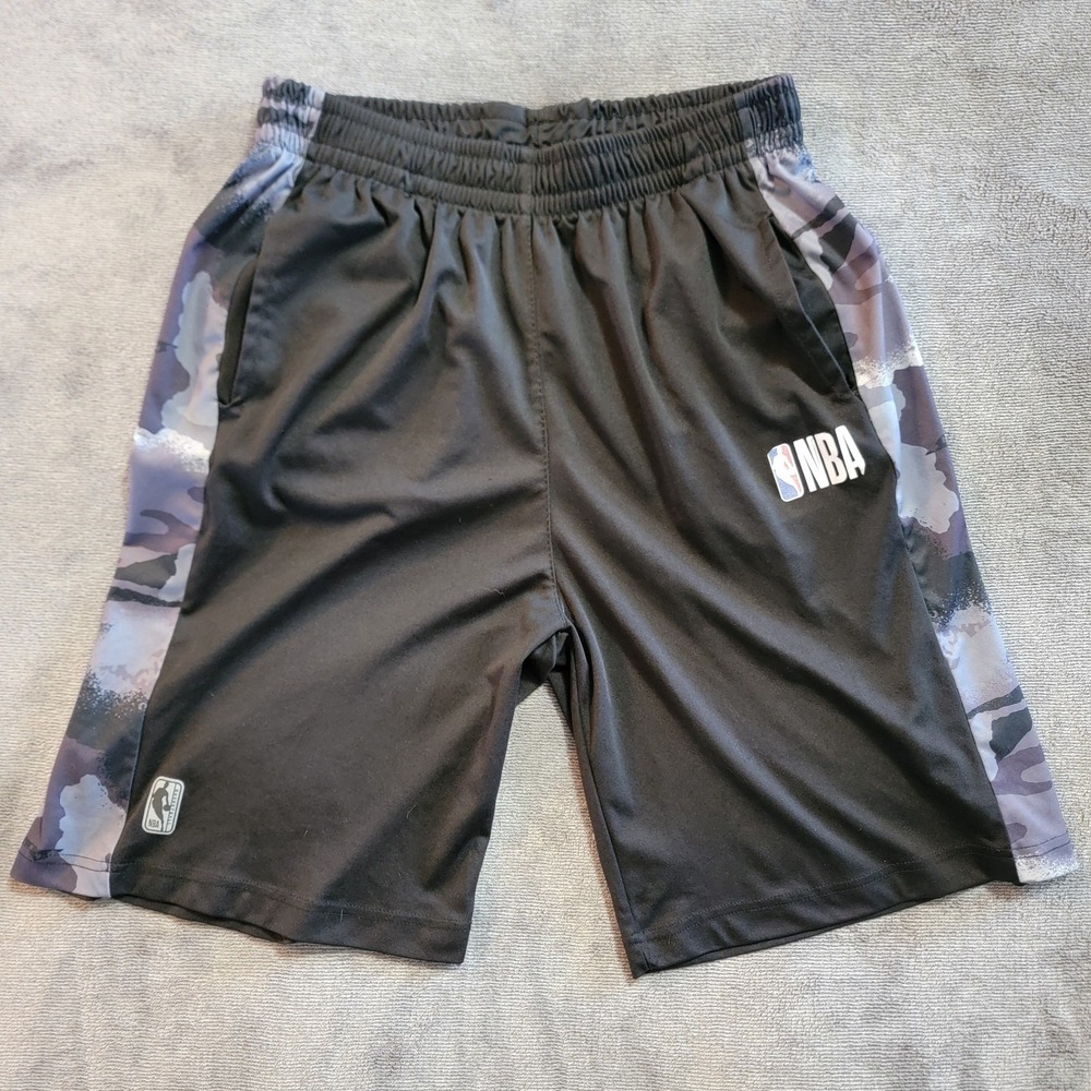 Vintage Official NBA Black/Camo Basketball Shorts Size Large